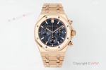 APS Factory Audemars Piguet Royal Oak 41mm Calibre 4401 Movement Dark Blue Face RG Band Watch